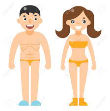 Hombre Y Mujer Vestido De La Playa Personajes Desnudos Felices Diseño Plano  Ilustración Vectorial Aislado Ilustraciones svg, vectoriales, clip art  vectorizado libre de derechos. Image 62191659