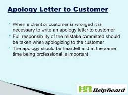 Apology Letter To Customer Lettering Writing Templates