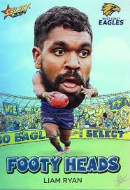 2024 AFL Footy Stars Footy Heads FH84 Liam Ryan Eagles