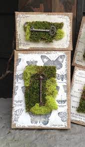 The most common burlap canvas material is burlap. Pin By Lori Henkle On Crafts Moss Art Moss Wall Art Wrapped Canvas Art