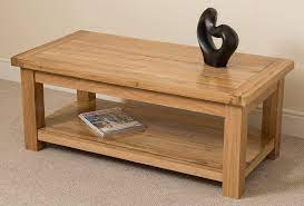 This coffee table is a perfect solution to storing small items, like remotes and books, while still keeping them easily accessible. Cottage Solid Oak Coffee Table Modern Furniture Direct