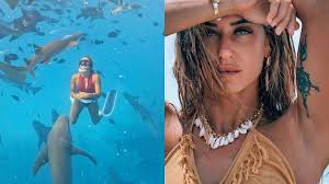 Tiburón Nodriza Muerde a Influencer Lilian Tagliari en Maldivas