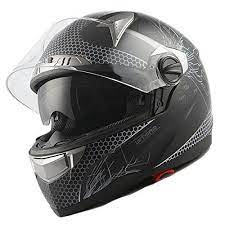 1storm Motorcycle Street Bike Dual Visor Sun Visor Full Face Helmet Element Silver Matt Black Https Automotive Boutiq Full Face Helmets Street Bikes Helmet