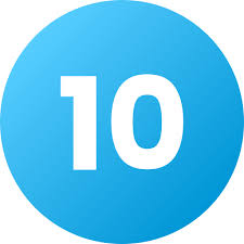 Number 10 - Free education icons