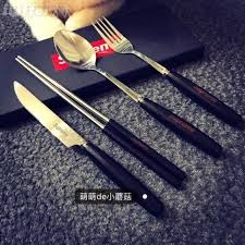 Supreme Cutlery Chopsticks Fork Spoon Knife Set Supreme Cooks Knife Carving Forks Camping Cutlery