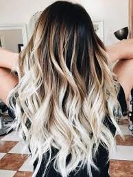 Normally you'd go 4 to 5 levels lighter for the lengths and ends, for example from a brown at the roots to a very light blonde on. 57 Trendy Hair Blonde Dip Dye Curls Brunette Hair Color Hair Styles Ombre Hair Blonde