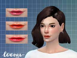 30 best sims 4 cc clothes; The Sims Resource Korean Glossy Gradient Lips