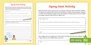 Jun 20, 2021 · the first time i met the observer magazine's new agony aunt, it was to discuss agony aunts. Agony Aunt Worksheet Teacher Made