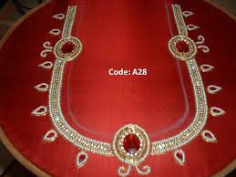 Pearl And Stone Work Bead Work Beaded Embroidery Stone Work