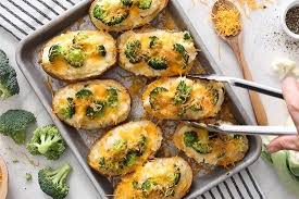 Broccoli And Cheese Twice Baked Potatoes Recipe In 2020 Skinny Taste Recipes Twice Baked Potatoes Delicious Healthy Recipes