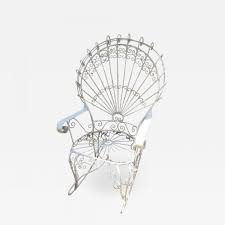 See more ideas about wrought iron, wrought, iron. John Salterini Wonderful Salterini White Wrought Iron Peacock Back Rocking Chair