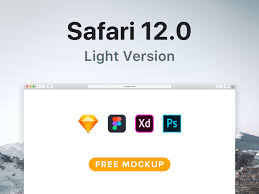 Safari Browser Mockup Light Version Mockup Safari Free Mockup