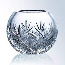 Personalized Cut Crystal Rose Bowl