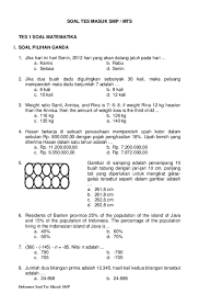 Check spelling or type a new query. Pdf Soal Tes Masuk Smp Mts Tes 1 Soal Matematika Putra Arjuna Academia Edu