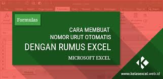 6 Rumus Excel Untuk Membuat Nomor Urut Penomoran Otomatis Microsoft Excel Belajar Sign