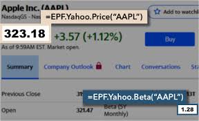 Realtimetodb has preconfigured tables for getting stock quotes from yahoo! Yahoo Finance Excel Formula Reference User Guide Excel Price Feed