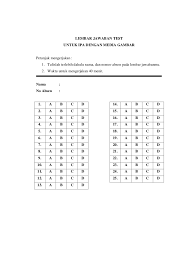 Maybe you would like to learn more about one of these? Lembar Jawaban Soal Pilihan Ganda Dan Essay Masnurul