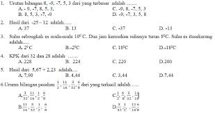 Buku siswa ipa kelas vii revisi 2017 semester 2; Kisi Kisi Soal Dan Kunci Jawaban Matematika Smp Kelas 7 Pas Semester Ganjil Didno76 Com