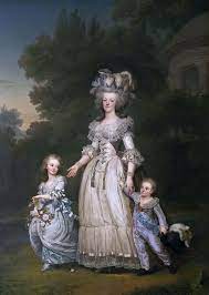 Queen Marie Antoinette of France and two of her Children Walking in The  Park of Trianon — Adolf Ulrik Wertmüller