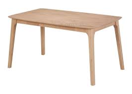 Hudson Solid Rubberwood Dining Table Length 147cm Natural Beech Dining Table Table Dining