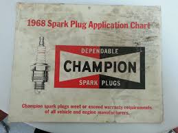 1968 champion spark plug application chart