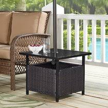 Discover the joys of eating in the open air with an outdoor dining table. Umbrella Hole Patio Tables You Ll Love In 2021 Wayfair