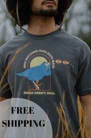 Birdwatching Goes Both Ways T Shirt Birdwatching Tee Dark Bird Watching Quality Fabric Mens Tshirts