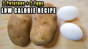 The calories in a raw egg depend on its size and shape, as well as the quality of the ingredients used to cook it. 2 Potatoes 2 Eggs 150 Cal Low Calorie Recipe Easy And Delicious Youtube