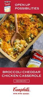 Is this is the 'original' broccoli rice casserole recipe, which might have been on the. In Need Of A Make Ahead Meal Idea Say Hello To This Recipe For Chicken And Rice Br Chicken Soup Recipes Campbells Soup Recipes Chicken Broccoli Rice Casserole