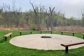 H square steel lp gas mosaic table top fire pit with oil rubbed bronze base and 50000 btu burner and fire island 30 in. The Breathtaking Downsview Dells In Toronto Follows A River Past Fire Pits And Marshland