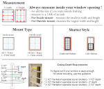 How to measure for plantation shutters