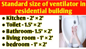 Maybe you would like to learn more about one of these? Standard Size Of Ventilator In Residential Building Civil Sir