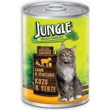 Jungle Kuzu Etli Konserve Yas Kedi Mamasi 415 Gr Marketpaketi