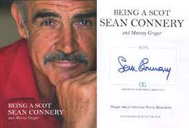 He was the first actor to portray fictional british secret agent james bond on film, starring in seve. Item No 11281 Autograph Sean Connery Official Signed Biography B Bc 007 Autographs And Movie Props
