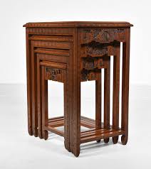 A nest of tables is a versatile piece of space saving furniture that is great to look at as well as being a with a mixture of modern and traditional nesting tables available with up to 4 years interest free. Chinese Carved Nesting Tables 1950s For Sale At Pamono