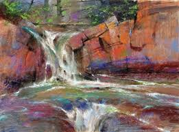 Pastel Tutorial How To Paint Water How to draw a waterfall with oil pastels. pastel tutorial how to paint water