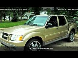 Please review the sellers terms and. 2003 Ford Explorer Sport Trac Xls Xlt Xlt Premium For Sale In Royal Oak Mi 48073 Youtube