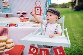 Papereskimo Com Boys Vintage Race Car Blue Red Birthday 1st Birthday Baby Toddler Vintage Race Car Party Vintage Car Party Vintage Car Birthday