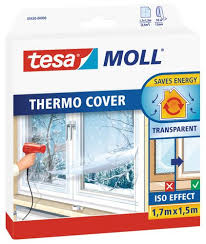Tesamoll Thermo Cover Pelicula Aislante Para Ventanas Con Cinta De Doble Cara Incluida En El Envase Aislar Ventanas Del Frio Pelicula Para Ventanas Ventanas