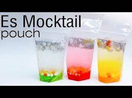 Cara Mudah Membuat Es Mocktail Pouch Youtube Mocktails Fresh Drinks Food And Drink