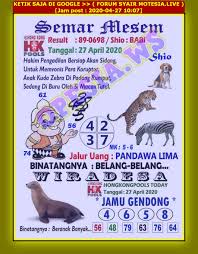 1 New Message Kode Syair Hongkong 27 April 2020 Forum Syair Togel Hongkong Singapura Sydney