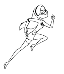 Incredible) is the deuteragonist in disney/pixars 2004 film the incredibles. The Incredibles Coloring Pages Playing Learning