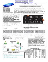 Samsung Rf4287ha Refrigerator Fast Track Tech Sheet