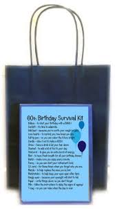 60th Birthday Present Ideas For Her Uk 60th Birthday Survival Kit Gift Blue Birthday Survival Kit 40th Birthday Gifts For Women 40th Birthday For Women