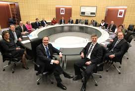 The cabinet includes the vice president and the heads of 15 executive departments — the secretaries of agriculture, commerce, defense, education, energy, health and human services, homeland security, housing and urban development, interior, labor, state. New Government S First Cabinet Meeting Cabinet Government Te Ara Encyclopedia Of New Zealand