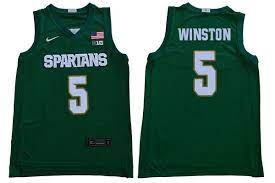2019 20 Men 5 Cassius Winston Michigan State Spartans College Basketball Jersey College Basketball College Basketball Jersey Michigan State Spartans