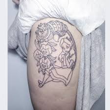 These vividly colored tattoos accurately show them off. 26 Cheshire Cat Tattoos Designs