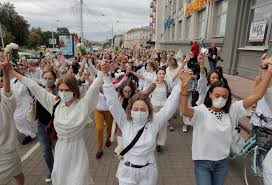 Submitted 3 months ago by deleted. Belarusian Women Rally In Solidarity With Injured Protesters Pbs Newshour