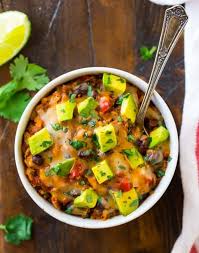 I serve it with quinoa and sliced. Instant Pot Mexican Casserole