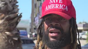 Trump merchandise vendor makes his way to CC as he travels the country